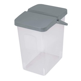 BranQ Unibox Washing Powder Food Container with Lid Storage Box Bathroom Kitchen 10 L (Grey)