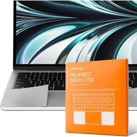 UPPERCASE GhostShield Premium Palm Rest Protector Skin Cover Set, Scratches and Wear Protection, Compatible with MacBook Air 13" 2022 2024 with M2 M3, A2681 A3113, Silver