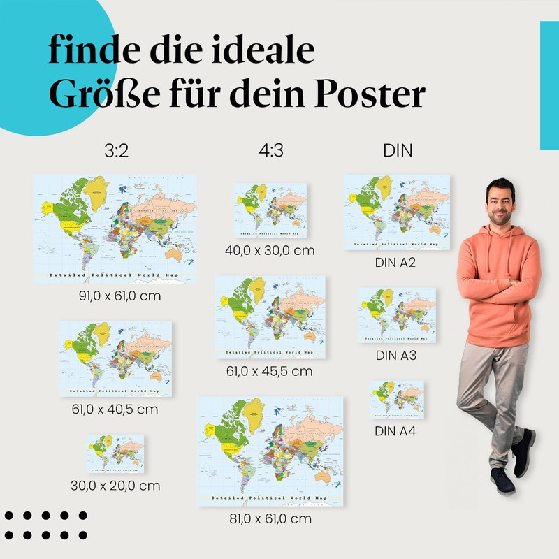 Postereck - 0556 - High Quality World Map Poster |