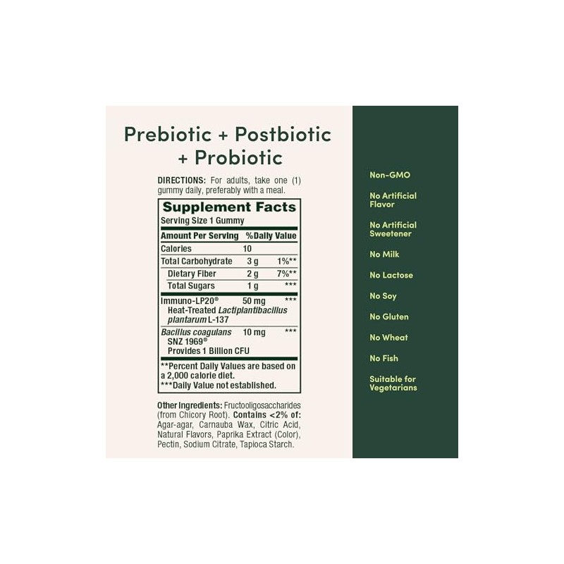 Nature’s Bounty Pre + Pro + Postbiotic Gummies, Tropical Mango,