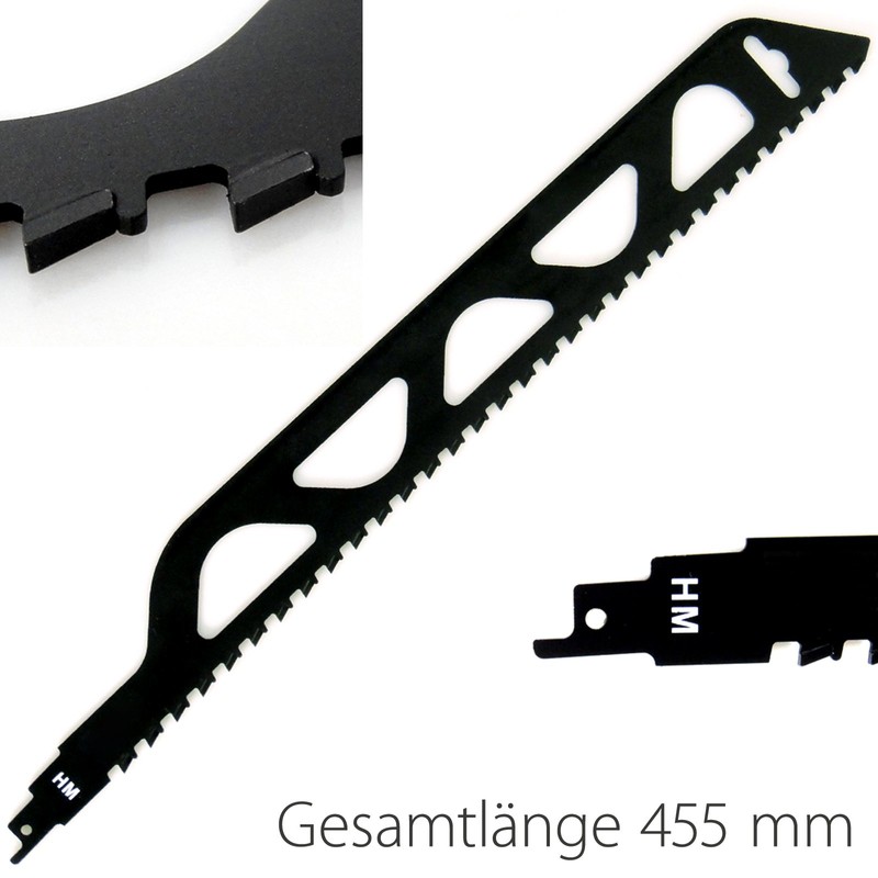 HM Reciprocating Saw Blade for Sawing in Ytong Stones, Aerated
