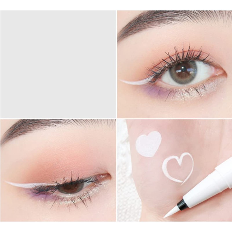 Coloured Eyeliner Durable Waterproof Liquid Eyeliner Pen, Highly Pigmented Smudge-proof