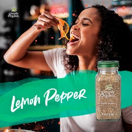 Simply Organic Lemon Pepper, Certified Organic | 3.17 oz