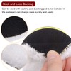sourcing map 2pcs 3 Inch (75mm) Wool Buffing Pad 3"