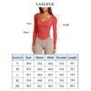 LASLULU Womens Active Long Sleeve White Workout Crop Tops Semi