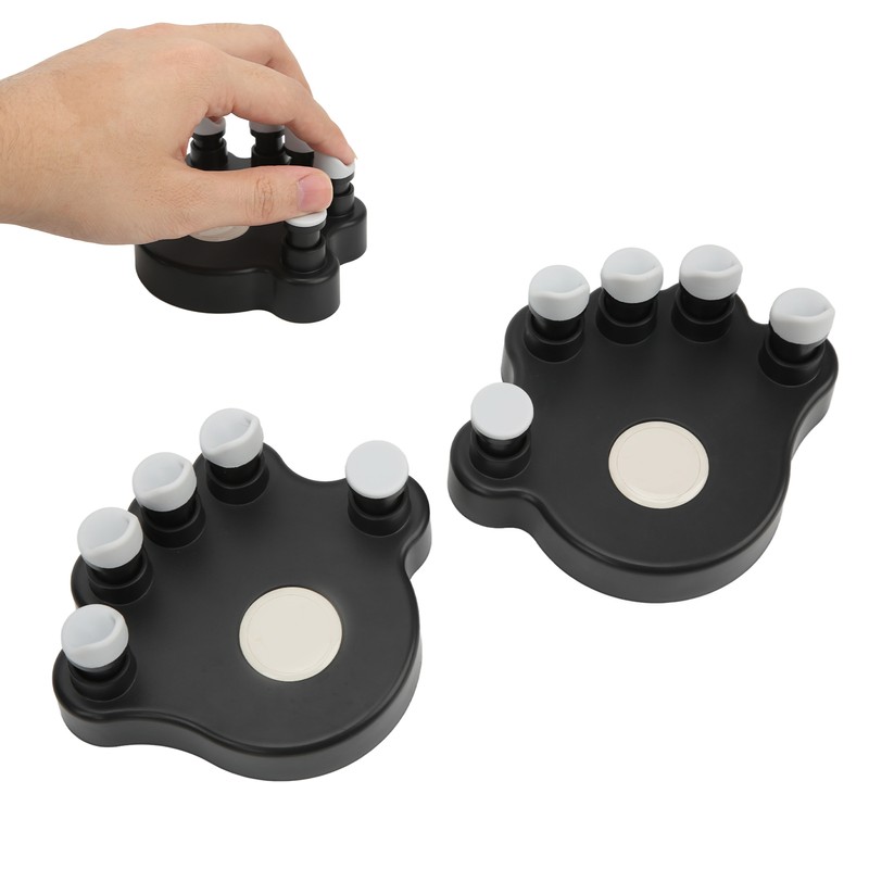2PCS Piano Finger Exerciser Silicone Hand Grip Trainer Ergonomic Tension