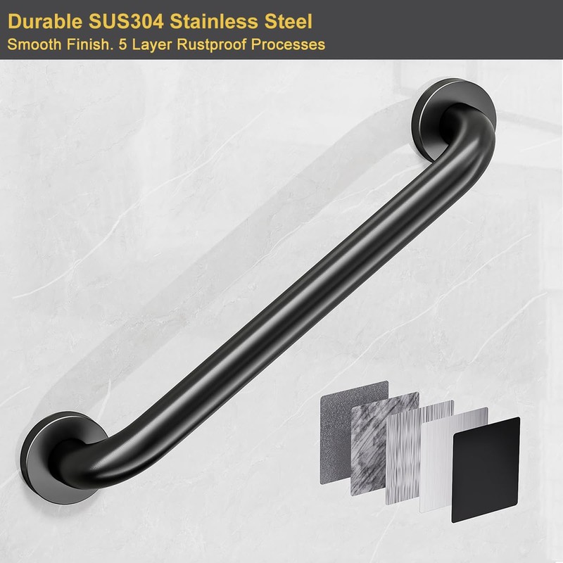 FANHAO 2 Pack Shower Grab Bar, 16 Inch Stainless Steel