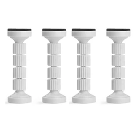 CMD Earthquakeproof Tension Rod, Fall Prevention, Short, Set of 4, Mounting Height 1.7 - 5.0 inches (4.3 - 12.8 cm), Adjustable Furniture Fall Prevention, Earthquake Prevention, Tightening Rod, Narrow Gap, Disaster Prevention, Shake Prevention, Collision