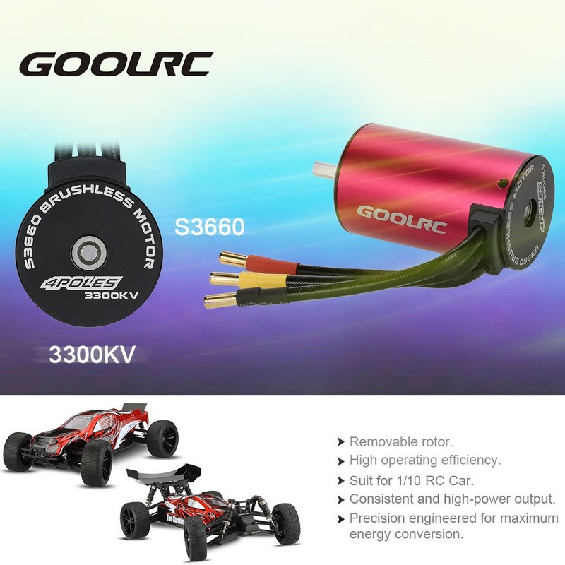 GoolRC Original S3660 3300KV 4 Poles Brushless Sensorless Motor for