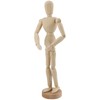 YUENPUN 4 PCS 8.4 Inch Wooden Figure Model, Posable Wooden
