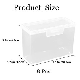 Plastic Playing Card Case Holder,8 Pcs Boxes Poker Storage Box Cards Card Holder Card Case Clear Cases Business Card Plastic Box Empty Poker Transparent Plastic Poker Cards Organizing Box Container