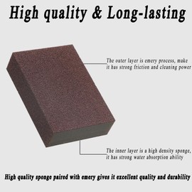 Baitiane 8 Pack Carborundum Nano Emery Sponge, Sanding Sponge Block, Rust Remover Tool, Household Cleaning Tools, Kitchen Cleaning Sponge