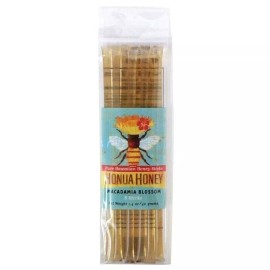 Big Island Bees Honua Honey Sticks Macadamia Blossom Flavor 1.4 oz in 8 Sticks Pak from Hawaii