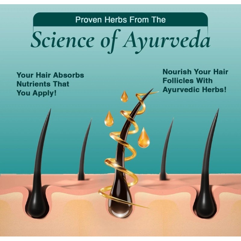 Veda Active Herbs Hair Oil - Hair Growth Oil -