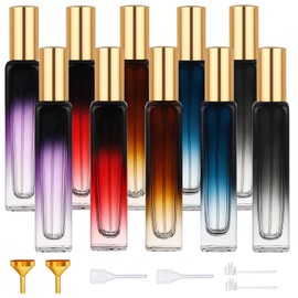 Segbeauty 10 Packs Mini Perfume Travel Refillable, 15ml Glass Spray Bottle for Fragrance, 0.5oz Travel Size Atomizer Sprayer, Empty Portable Perfume Bottles Fine Mist Sprayer Container