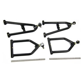 CW-AutoParts Front Upper Control A Arms for 1987-2006 Yamaha Banshee 350 YFZ350, 2 + 1 Kit Durable Adjustable Sport Extender