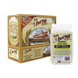 Bob's Red Mill Organic Creamy Wheat White Farina Hot Breakfast Cereal, 24 Oz (4 Pack)