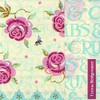 Emma Bridgewater Rose and Bee Double Sided Cocktail or Tea Napkins 20 cm square 20 in pack