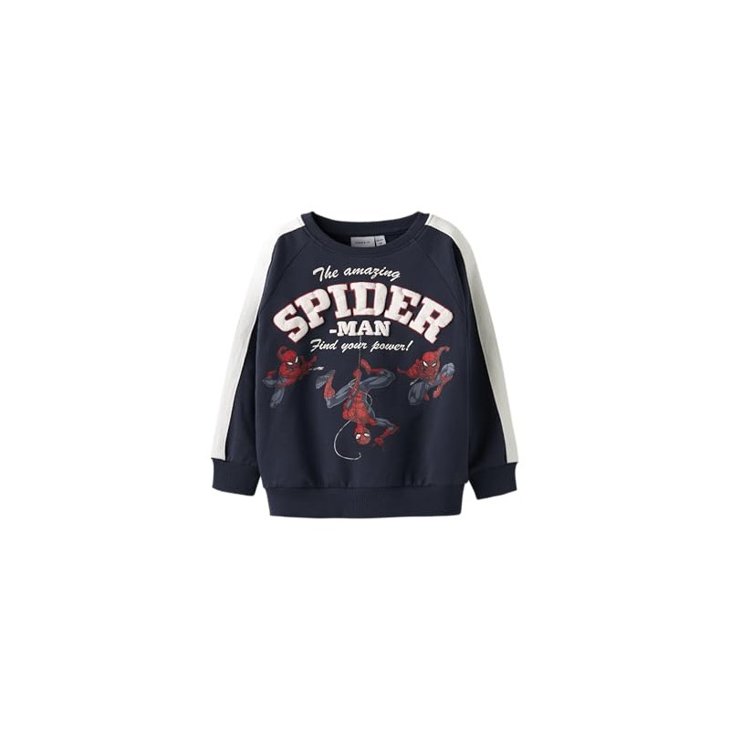 NAME IT Nmmobert Spider Nreg Sweat Bru Mar, Blazer Blu