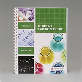 Carbonless Notebook, Chemistry, Spiral Bound, 50 Sheets