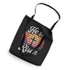 Retro Sunset Christian Easter He Is Risen Tote Bag