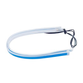 UHANBUT 2PCS 18 Inch Car LED Strip Lights, Flexible Waterproof DRL Daytime Running Lights, Dual Color Sequential Flowing Turn Signal Light, Auto Headlight Strip Accessory for Cars (45CM/White&Amber)