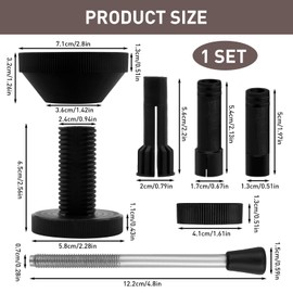 SopwMap Universal Clutch Centering Tool Set for Cars, Clutch Centering Tool, Centring Arbor Clutch Tool, Precise Clutch Alignment Tool with Centring Arbor and Correction Tool