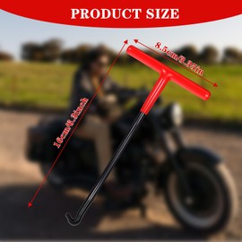 LIQWEI Auspuff Federhaken Metall, T Haken Motorrad Federzieher Montagehaken Stahl Federzug Haken 16 x 8 cm Bremse Federhaken für Fahrräder Trampoline Motorräder Motorrad Werkzeug