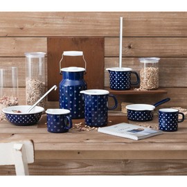 Riess 0039-075 Country-Dirndl Beak Pot, Diameter-10 cm Blue