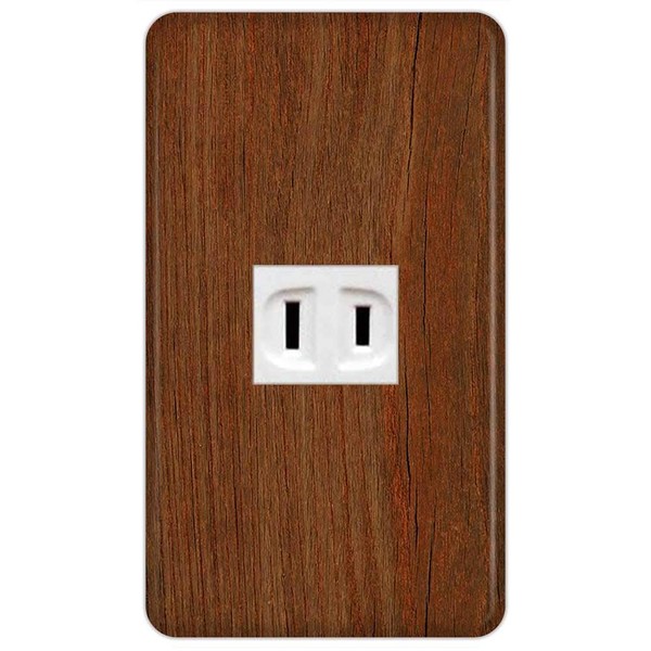 Panasonic WN6001W Outlet Plate (1 Row for 1 Co) Outlet Cover, Switch Cover, Switch Plate, Woodgrain Pattern, 250 Design, 226-250 No. 239, Made in Japan