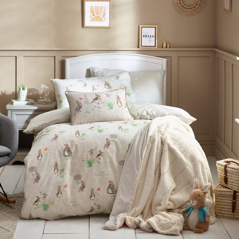 Peter Rabbit™ Classic Duvet Cover Set - Single - Natural