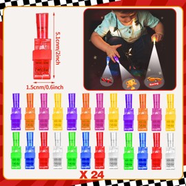 Yizeda 32PCS Racing Finger Lights LED Light Up Toys Race Car Theme Party Favors for Boys Girls Birthday Goodie Bags Stuffers Race Car Themed Party Decorations Back to School Supplies Classroom Prizes