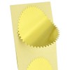 MDLG 100pcs Embossing Stickers Blank Metallic Gold Certificate Seals Embossed