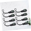 KOMBIUDA 8PCS Mini Compass Keychain with Lanyard Portable Outdoor Pendant