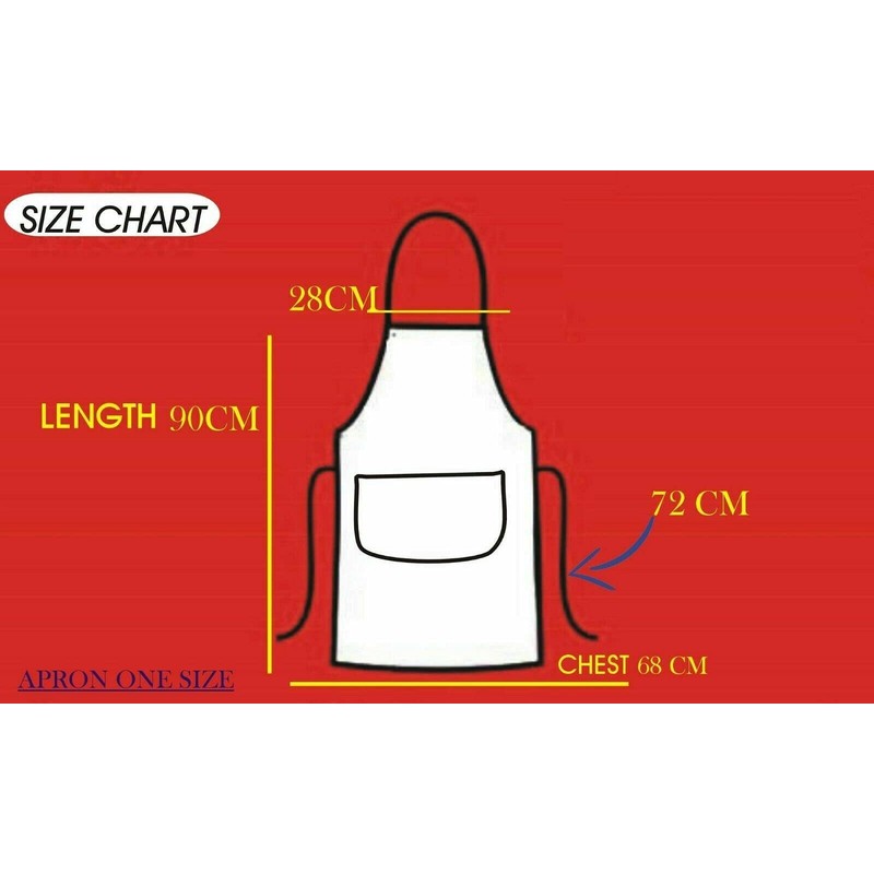 KING OF THE GRILL, Novelty Apron*, LARGE SIZE FRONT POCKETS,