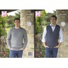 King Cole 5366 Knitting Pattern Mens Waistcoat and Sweater in