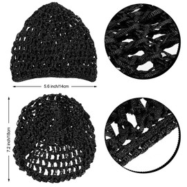 CHUANGOU Pack of 3 Hair Nets Hat, Hair Net for Sleeping, for Women, Girls, Long, Straight, Thick, Curly Hair