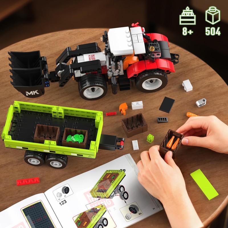 Mould King 24093 Farm Wheel Loader Building Sets, 504+ Pieces