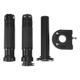X AUTOHAUX 7/8" 22mm 15/16" 24mm Motorcycle Hand Grips Cover Kit Non Slip Aluminum Alloy Handlebar Hand Grips for Motorcycle Scooter Bicycle ATV Black