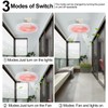 Enclosed Ceiling Fan with Light and Remote Adjustable Timing Mini