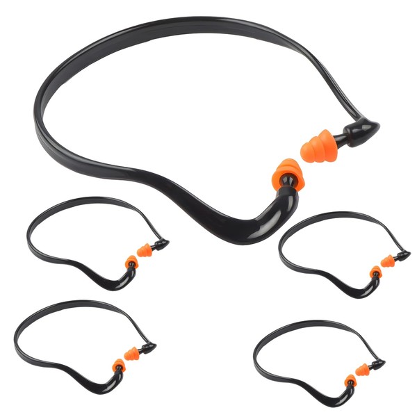 Pack of 5 Ear Plugs, Ear Protection, Work, Hearing Protection,