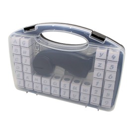 Bira Cassette Craft Punch Alphabet+Number Set 36 Piece with Handle for Paper Crafting