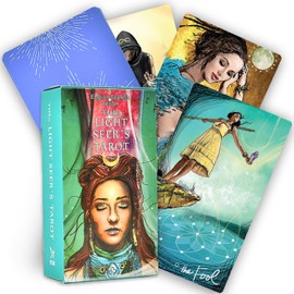 ETMSTCO Cartas de Tarot, Tarot Light Seer's Tarot Card Deck, 78 Cartas a Todo Color y Guía es Una Herramienta de Curación Baraja, para Principiantes y Jugadores Profesionales