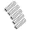 5PCS M12 Cylindrical Coupling Nuts 304 Stainless Steel Female Thread