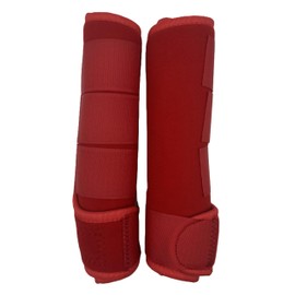 Equestri Bright Green Neoprene Protective Bandages with Velcro Fastening, Ideal for Protecting Horse's Legs (Pink, Full L)