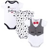 Little Treasure Bodis unisex de algodón para bebé, Gentleman, 12-18