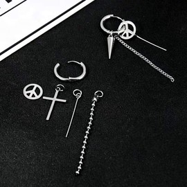 Mshion Stud Stainless Steel Earrings for Womens Mens Holiday Gifts