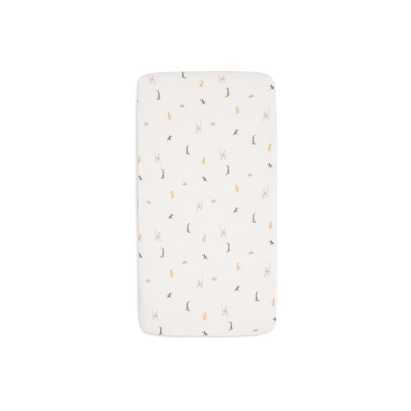 Jollein Jersey Fitted Sheet for Children's Bed Jungle Jambo 60