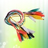10 Pcs 50cm Test Set Alligator Clips Double-Ended Alligator Clips