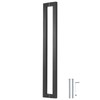 Ranbo Squared-Shaped/Rectangle 60" Large Push Pull Door Handle, Back to